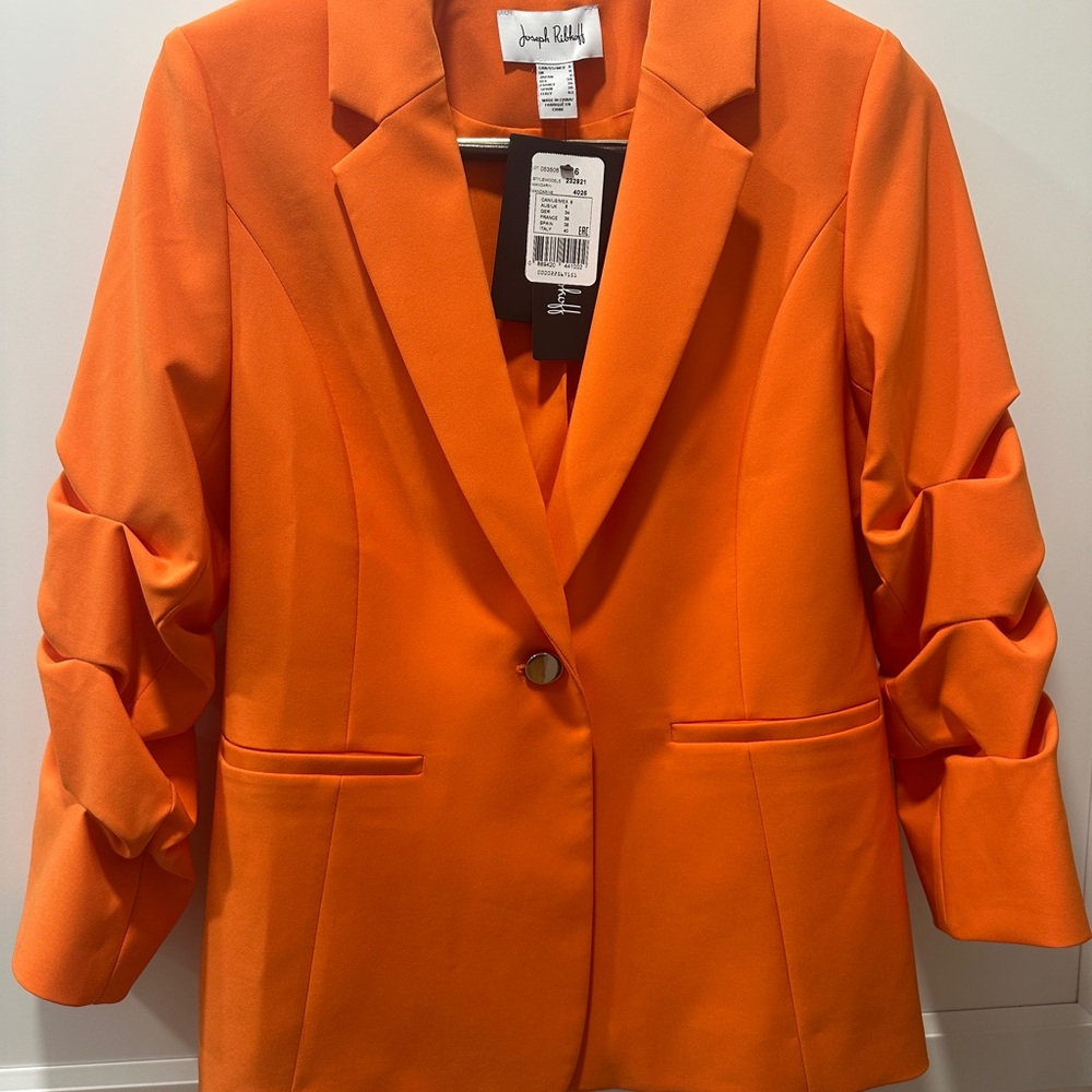 Joseph Ribkoff Vibrant Orange Blazer